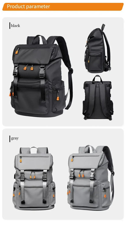 Herren-Rucksack, 17,3-Zoll-Oxford, großes Fassungsvermögen, hochwertiger, modischer Business-Laptop-Rucksack, wasserdicht, verschleißfest, Freizeit-Reiserucksack