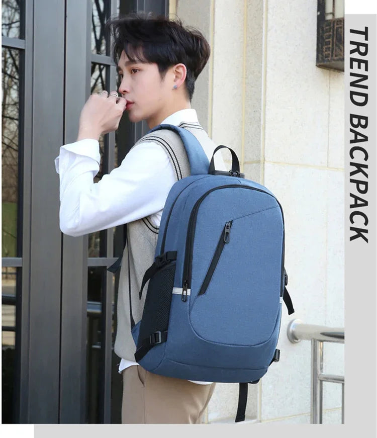 2024 Rucksack, Diebstahlschutz, Passwortsperre, Oxford, für Herren und Damen, Unisex, Business, Laptop, Computer, Reisen, Freizeit, Mode, tragbar