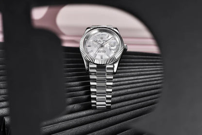 PAGANI DESIGN DD40 Herrenuhren 2024, Top-Luxus-Roségold-Uhr für Herren, automatische mechanische Armbanduhren, wasserdichte Geschenkuhr