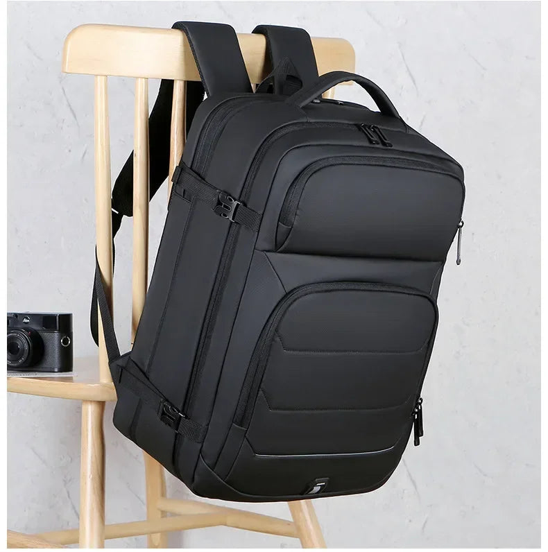 Erweiterbare 17-Zoll-Laptop-Rucksäcke für Herren, wasserdichte Notebook-Tasche, USB-Schultasche, Sport, Reisen, Schultasche, Rucksack für Männer
