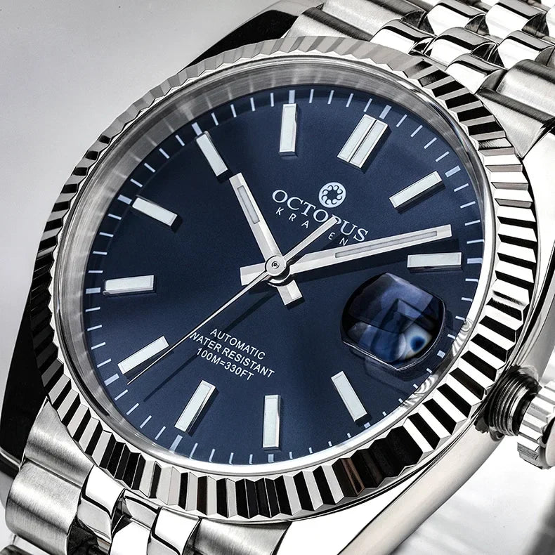 Octopus 36mm Men Mechanical Watch Stainless Steel PT5000/SW200 Automatic Movement 100m Waterproof Fashion Luxury Wristwatch