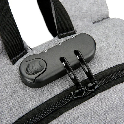 2024 Rucksack, Diebstahlschutz, Passwortsperre, Oxford, für Herren und Damen, Unisex, Business, Laptop, Computer, Reisen, Freizeit, Mode, tragbar