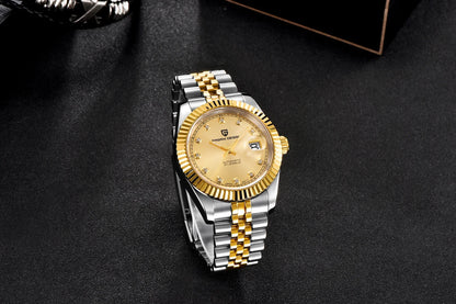 PAGANI DESIGN Men's Mechanical Wristwatch Top Luxury Automatic Watch Stainless Steel 100m Waterproof Clock Reloj Hombre PD1654
