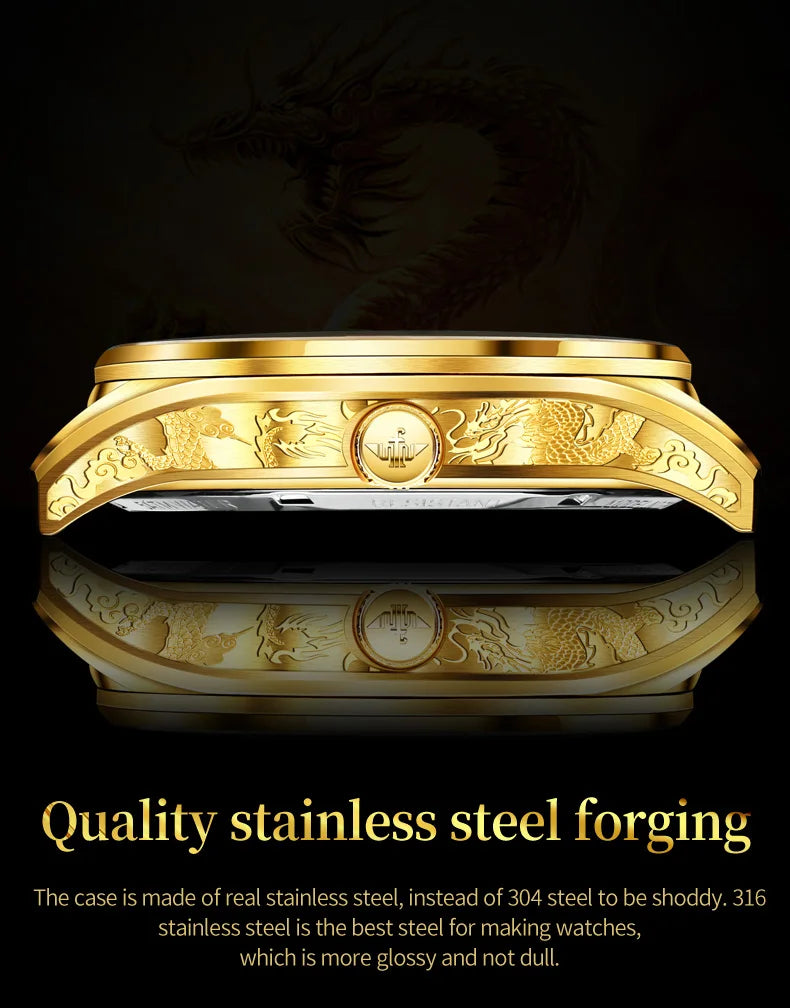 OUPINKE 3176 Uhr Für Männer Luxus Tourbillon Mechanische Business Männer Uhr Hohl Schwungrad Wasserdicht Leucht Mode Mann Uhr