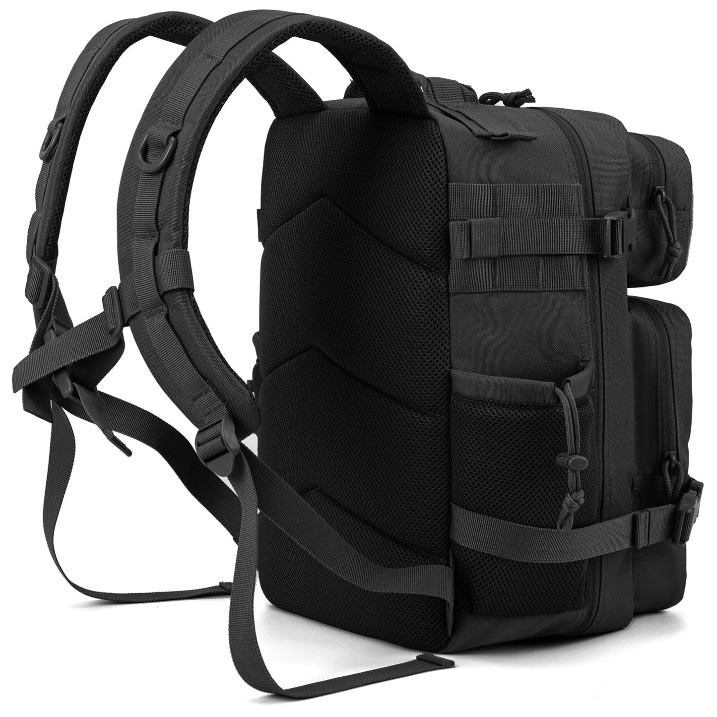 25L Taktischer Rucksack Outdoor-Tasche Fitness-Rucksack MOLLE-Rucksack Damen/Herren Wandern Überlebensrucksack Herren Dual-Getränkehalter