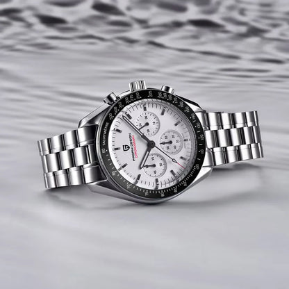 PAGANI DESIGN 2025, neue Monduhr, Retro-Luxus-Quarzuhren für Herren, Edelstahl, leuchtend, wasserdicht, Sport-Chronograph, Herren