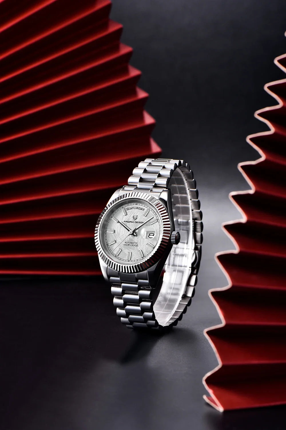 PAGANI DESIGN DD40 Herrenuhren 2024, Top-Luxus-Roségold-Uhr für Herren, automatische mechanische Armbanduhren, wasserdichte Geschenkuhr