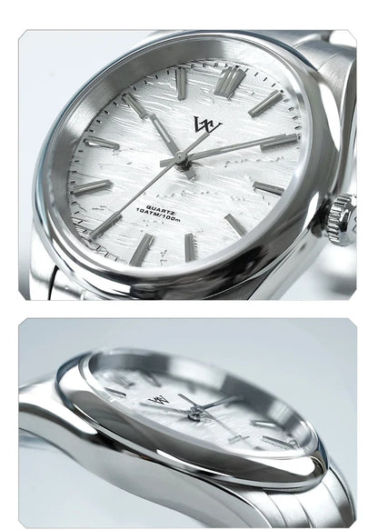 WM Uhr Quarz Herrenuhren Hochwertiger Saphir 100M Wasserdicht AR-beschichtet Birkenwald Serie Welly Merck 36mm Uhr Mann WM207
