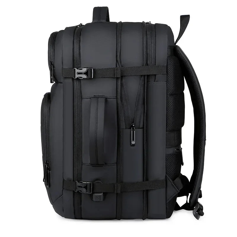 Erweiterbare 17-Zoll-Laptop-Rucksäcke für Herren, wasserdichte Notebook-Tasche, USB-Schultasche, Sport, Reisen, Schultasche, Rucksack für Männer