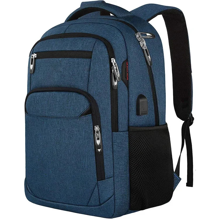 Herren-Rucksack, 17,3-Zoll-Oxford, großes Fassungsvermögen, hochwertiger, modischer Business-Laptop-Rucksack, wasserdicht, verschleißfest, Freizeit-Reiserucksack