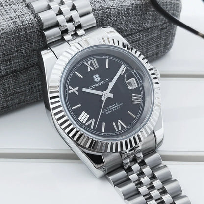 36mm/39mm Luxus NH35 Automatische Mechanische Armbanduhren Römische Zahlen Corget Männer Uhr Sapphire Kristall 10bars gold reloj Hombre