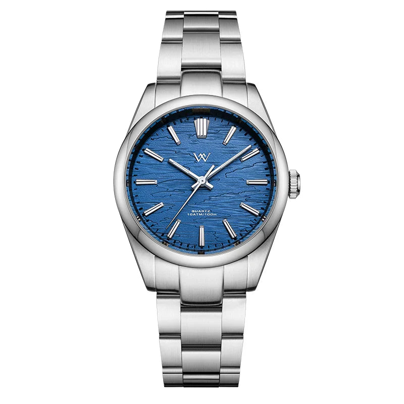 WM Uhr Quarz Herrenuhren Hochwertiger Saphir 100M Wasserdicht AR-beschichtet Birkenwald Serie Welly Merck 36mm Uhr Mann WM207