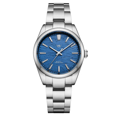 WM Uhr Quarz Herrenuhren Hochwertiger Saphir 100M Wasserdicht AR-beschichtet Birkenwald Serie Welly Merck 36mm Uhr Mann WM207