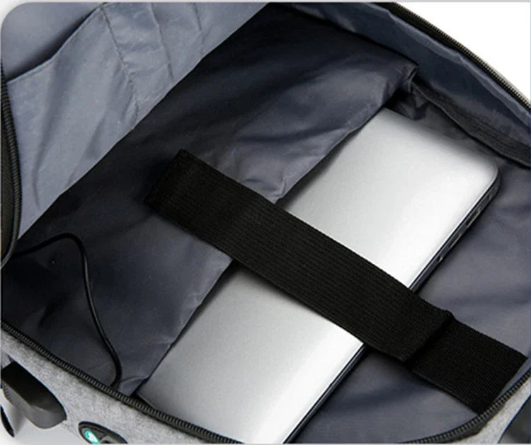 2024 Rucksack, Diebstahlschutz, Passwortsperre, Oxford, für Herren und Damen, Unisex, Business, Laptop, Computer, Reisen, Freizeit, Mode, tragbar