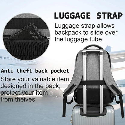 Herren-Rucksack, 17,3-Zoll-Oxford, großes Fassungsvermögen, hochwertiger, modischer Business-Laptop-Rucksack, wasserdicht, verschleißfest, Freizeit-Reiserucksack