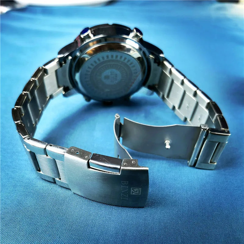 Top Marke Luxus Männer Armbanduhr Wasserdichte Sport Digitale Uhren Männer LED Stahl Militär Quarzuhr Gold farbe Große Zifferblatt Uhr
