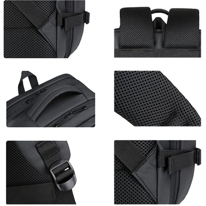 Erweiterbare 17-Zoll-Laptop-Rucksäcke für Herren, wasserdichte Notebook-Tasche, USB-Schultasche, Sport, Reisen, Schultasche, Rucksack für Männer