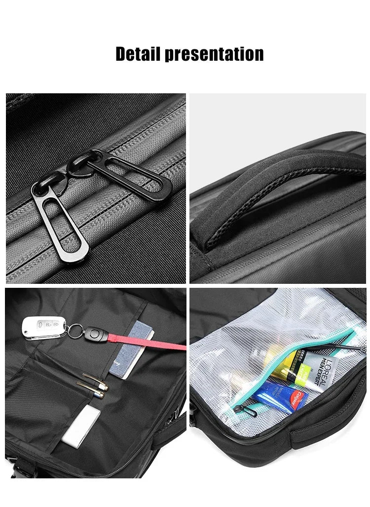 Reise Männer erweitert Laptop Rucksack Vakuum Kompression Wander rucksack USB-Aufladung Geschäft große Kapazität Rucksack für Pumpen