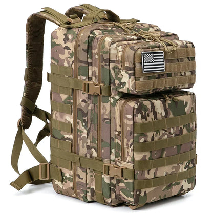 45L Taktischer Rucksack, große Kapazität, Outdoor-Rucksack, 3-Tage-Fitness-Wandertasche, Wandern, Campingausrüstung, Rucksäcke