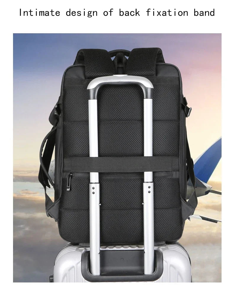 Erweiterbare 17-Zoll-Laptop-Rucksäcke für Herren, wasserdichte Notebook-Tasche, USB-Schultasche, Sport, Reisen, Schultasche, Rucksack für Männer