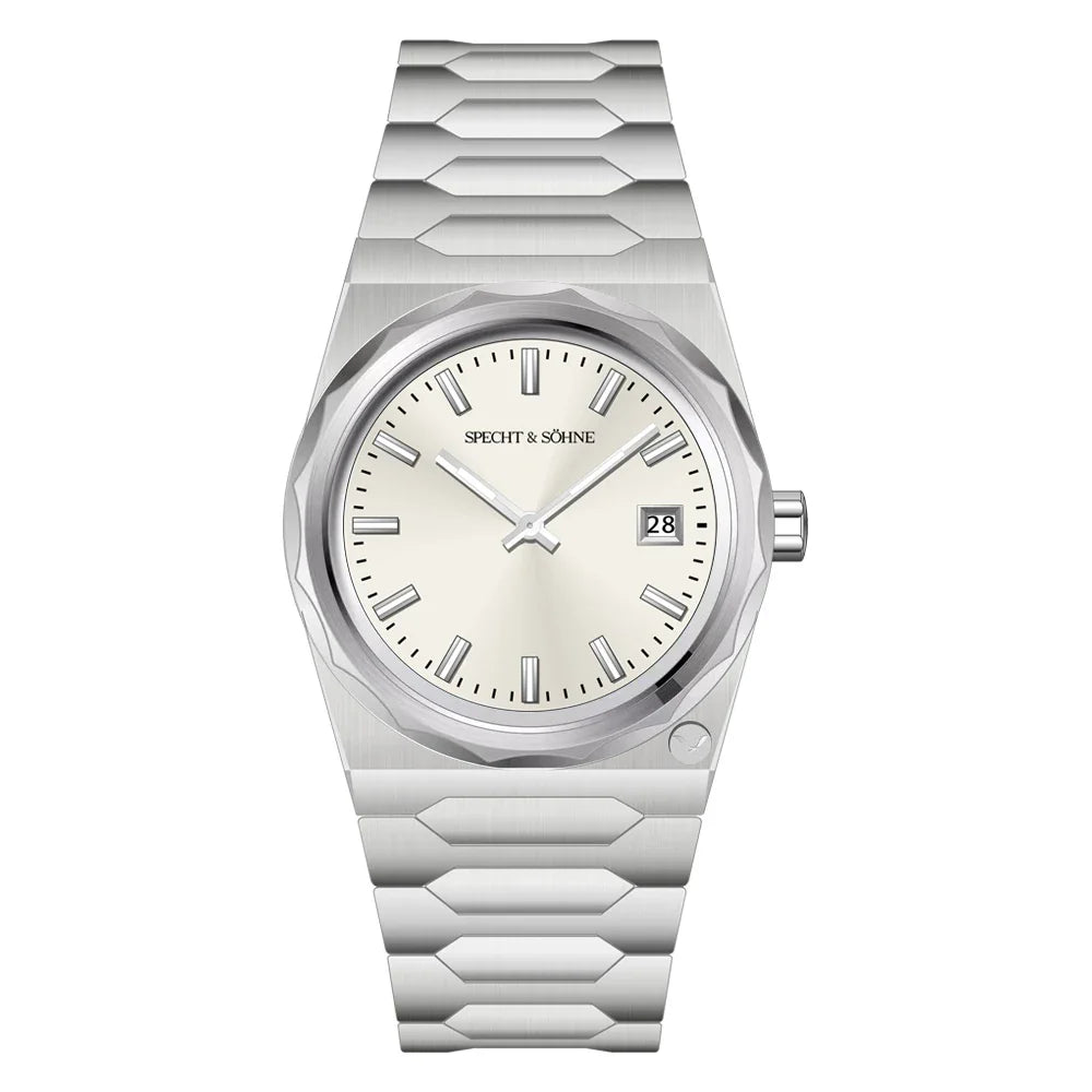2025 Neuheiten Specht & Söhne 222 Gold Uhren Für Männer Super Slim Stahl Saphir Klassische Quarzuhr Relogio Masculino 37 MM