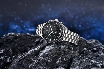 PAGANI DESIGN 2025, neue Monduhr, Retro-Luxus-Quarzuhren für Herren, Edelstahl, leuchtend, wasserdicht, Sport-Chronograph, Herren