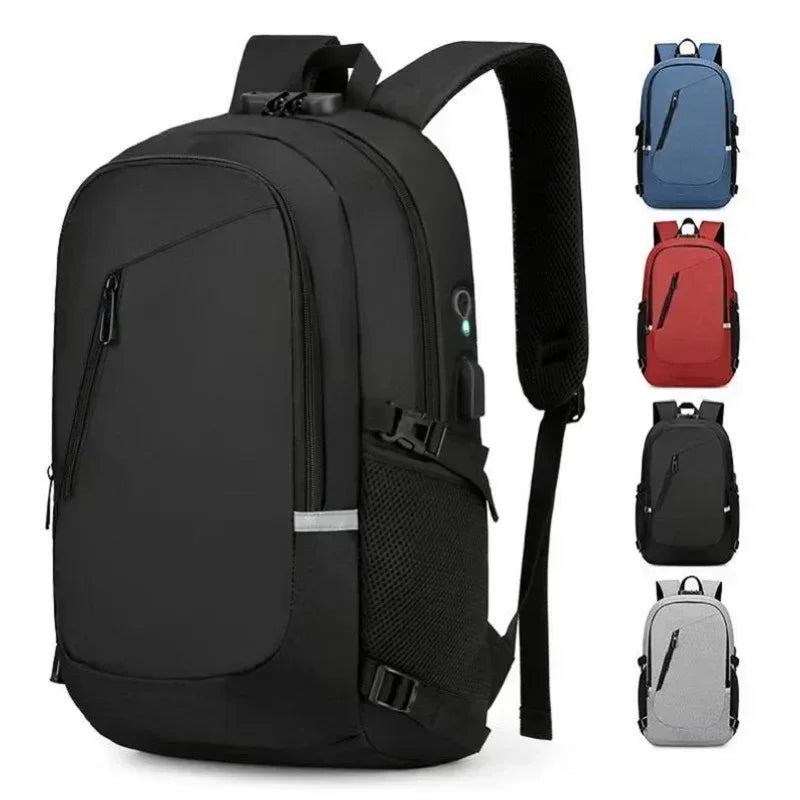 2024 Rucksack, Diebstahlschutz, Passwortsperre, Oxford, für Herren und Damen, Unisex, Business, Laptop, Computer, Reisen, Freizeit, Mode, tragbar