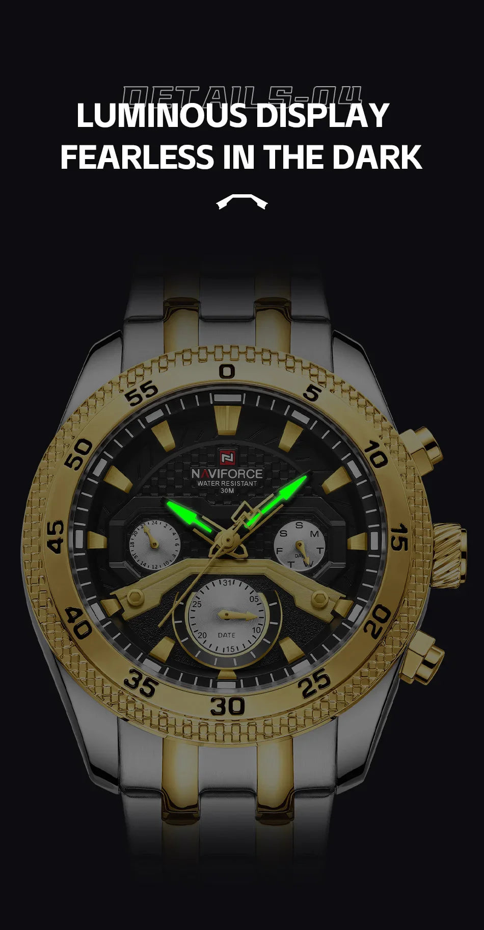 Navi force neues Design Uhr für Männer Luxus Mode leuchtenden Chronograph wasserdicht Datum Woche Quarz Armbanduhr Relogio Masculino