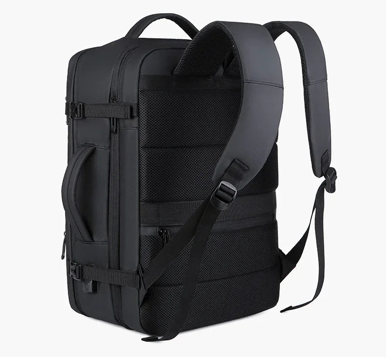 Erweiterbare 17-Zoll-Laptop-Rucksäcke für Herren, wasserdichte Notebook-Tasche, USB-Schultasche, Sport, Reisen, Schultasche, Rucksack für Männer