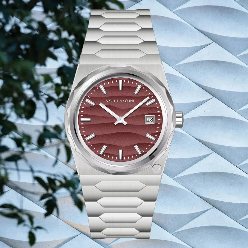 2025 Neuheiten Specht & Söhne 222 Gold Uhren Für Männer Super Slim Stahl Saphir Klassische Quarzuhr Relogio Masculino 37 MM