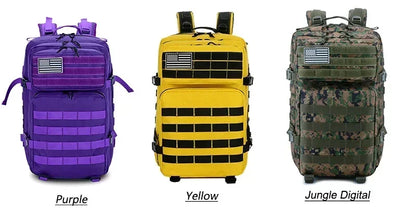 45L Taktischer Rucksack, große Kapazität, Outdoor-Rucksack, 3-Tage-Fitness-Wandertasche, Wandern, Campingausrüstung, Rucksäcke