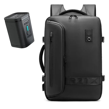 Reise Männer erweitert Laptop Rucksack Vakuum Kompression Wander rucksack USB-Aufladung Geschäft große Kapazität Rucksack für Pumpen