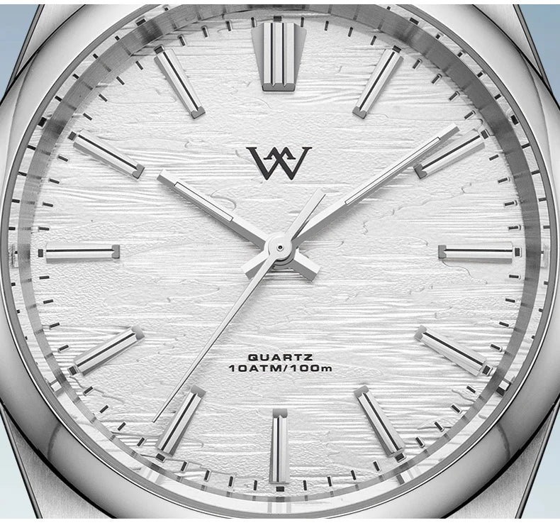 WM Uhr Quarz Herrenuhren Hochwertiger Saphir 100M Wasserdicht AR-beschichtet Birkenwald Serie Welly Merck 36mm Uhr Mann WM207
