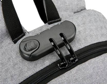 2024 Rucksack, Diebstahlschutz, Passwortsperre, Oxford, für Herren und Damen, Unisex, Business, Laptop, Computer, Reisen, Freizeit, Mode, tragbar