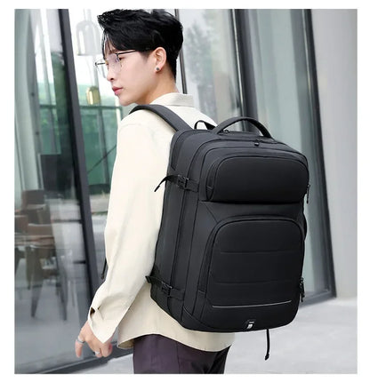 Erweiterbare 17-Zoll-Laptop-Rucksäcke für Herren, wasserdichte Notebook-Tasche, USB-Schultasche, Sport, Reisen, Schultasche, Rucksack für Männer