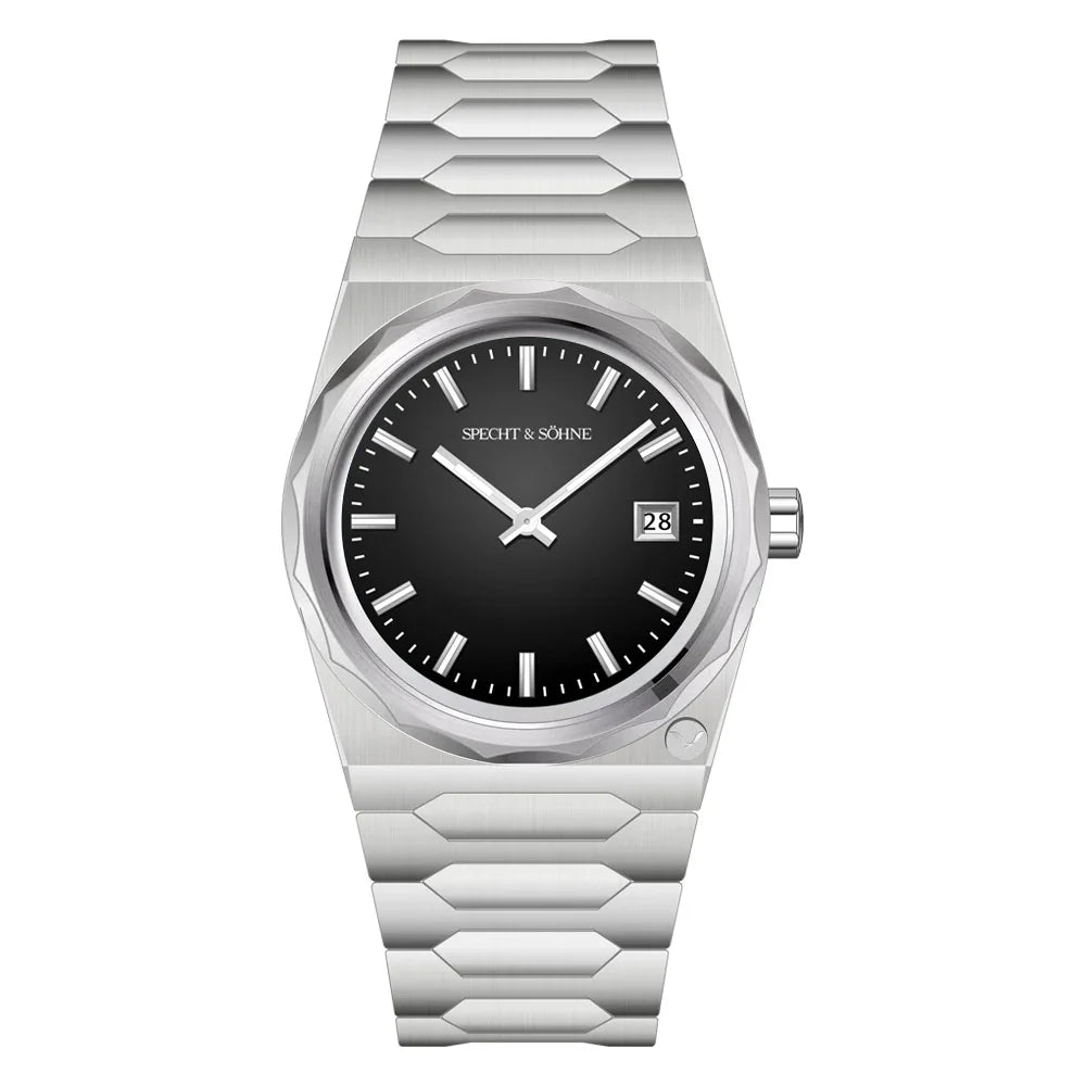2025 Neuheiten Specht & Söhne 222 Gold Uhren Für Männer Super Slim Stahl Saphir Klassische Quarzuhr Relogio Masculino 37 MM