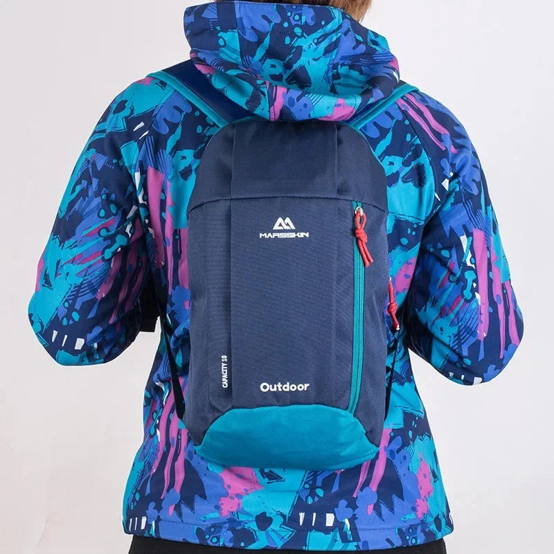 Wasserdichter Sportrucksack für den Außenbereich, Reisetasche, 10 l, für den täglichen Gebrauch, kleine doppelte Umhängetasche für Jungen und Mädchen