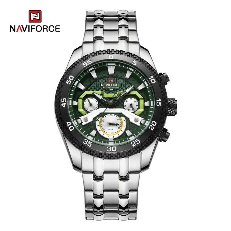Navi force neues Design Uhr für Männer Luxus Mode leuchtenden Chronograph wasserdicht Datum Woche Quarz Armbanduhr Relogio Masculino