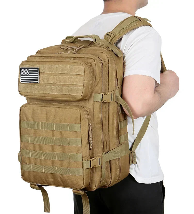 45L Taktischer Rucksack, große Kapazität, Outdoor-Rucksack, 3-Tage-Fitness-Wandertasche, Wandern, Campingausrüstung, Rucksäcke