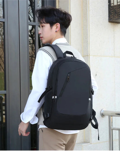 2024 Rucksack, Diebstahlschutz, Passwortsperre, Oxford, für Herren und Damen, Unisex, Business, Laptop, Computer, Reisen, Freizeit, Mode, tragbar