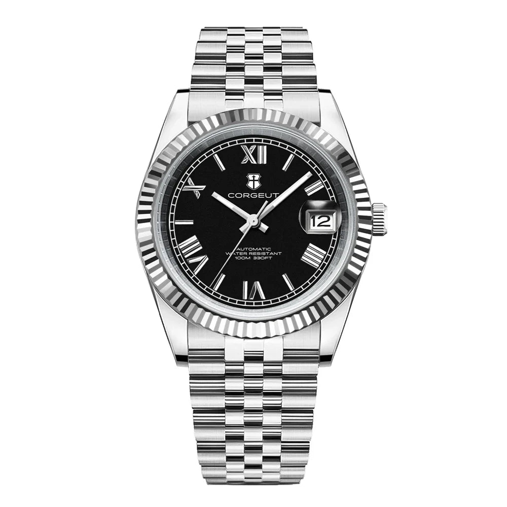 36mm/39mm Luxus NH35 Automatische Mechanische Armbanduhren Römische Zahlen Corget Männer Uhr Sapphire Kristall 10bars gold reloj Hombre
