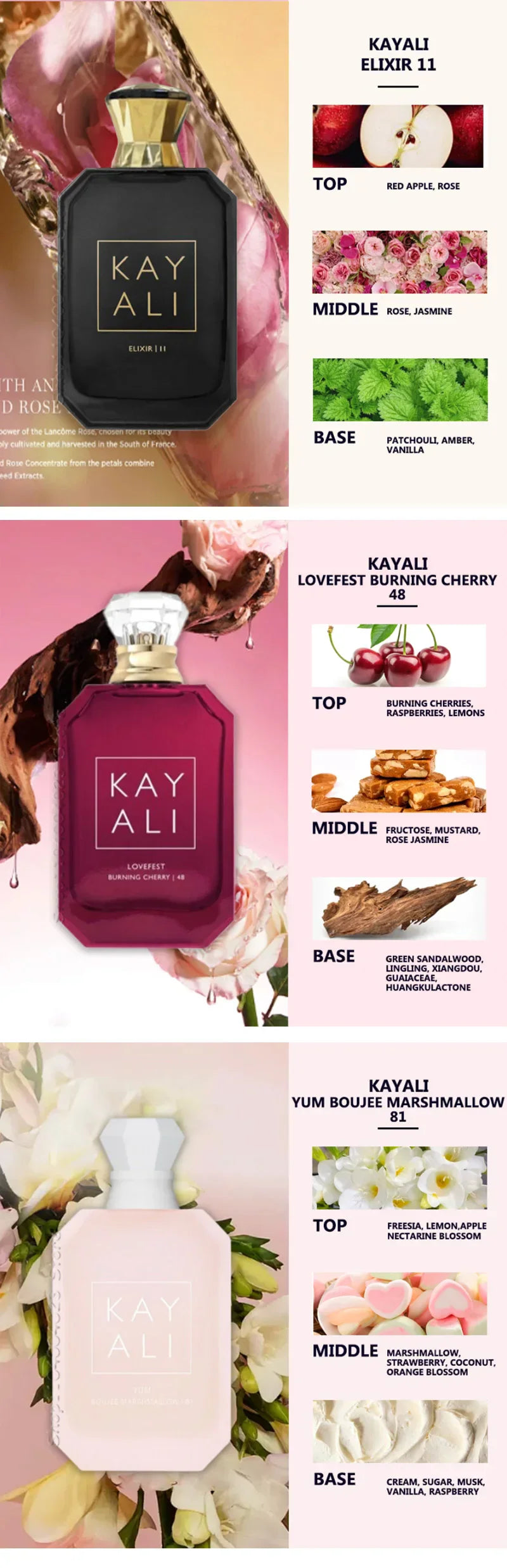 100 ml KAYALI Eau De Parfum Spray Damenparfüm, unwiderstehliche Düfte mit süßen, fruchtigen Blumennotizen, warmer Holzig-Grundduft