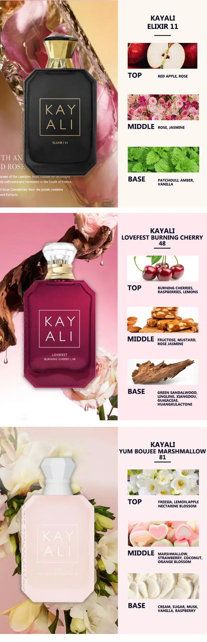 100 ml KAYALI Eau De Parfum Spray Damenparfüm, unwiderstehliche Düfte mit süßen, fruchtigen Blumennotizen, warmer Holzig-Grundduft