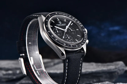 PAGANI DESIGN 2025, neue Monduhr, Retro-Luxus-Quarzuhren für Herren, Edelstahl, leuchtend, wasserdicht, Sport-Chronograph, Herren