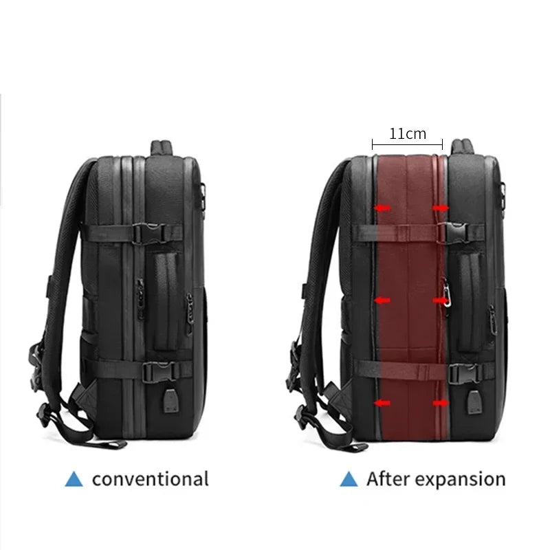 Reise Männer erweitert Laptop Rucksack Vakuum Kompression Wander rucksack USB-Aufladung Geschäft große Kapazität Rucksack für Pumpen