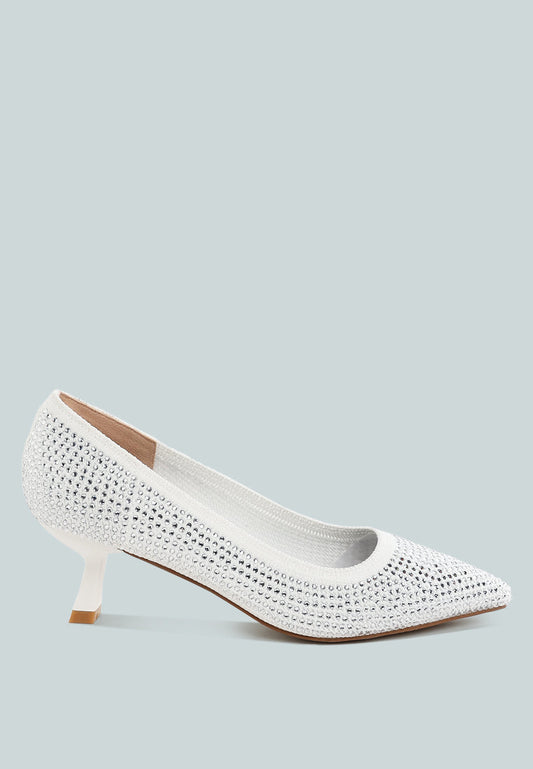 Vimto Breathable Rhinestone Pumps-0