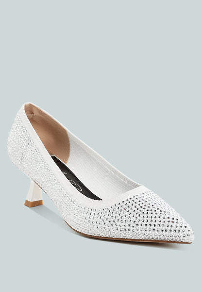 Vimto Breathable Rhinestone Pumps-1
