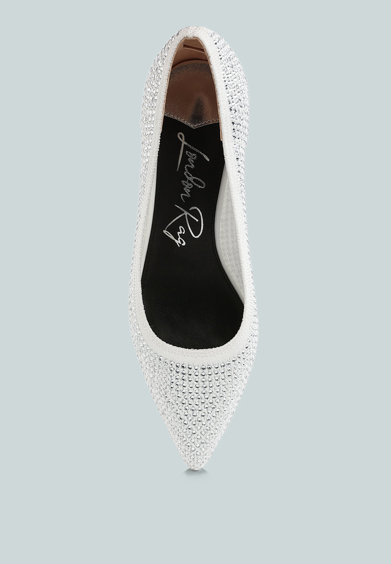 Vimto Breathable Rhinestone Pumps-3