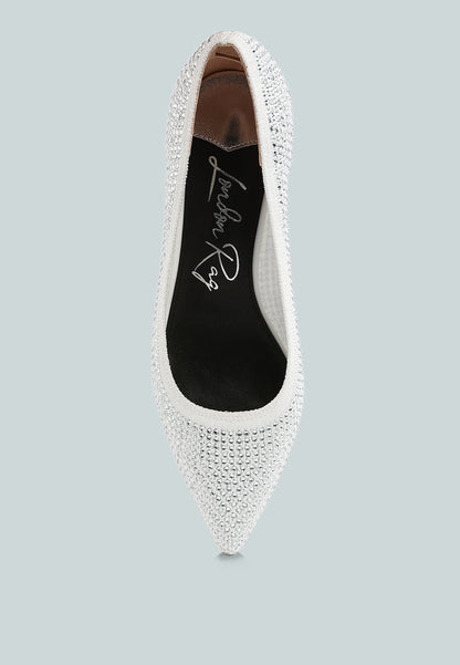 Vimto Breathable Rhinestone Pumps-3
