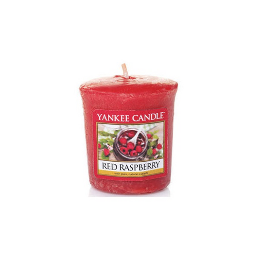 Lumanare votiva, Yankee Candle, Parfum de zmeura, Rosu, 49 g (1323190E)-0